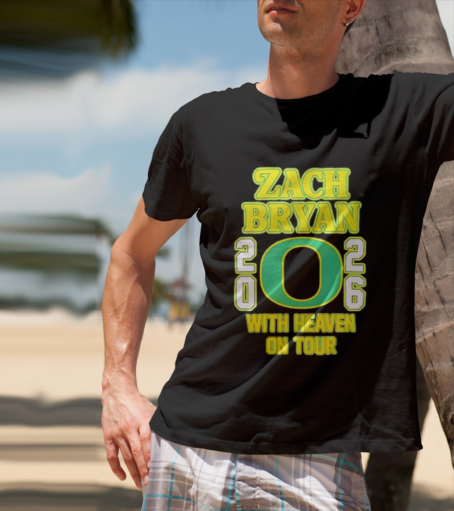 Zach Bryan Oregon 2026 With Heaven On Tour T-Shirt