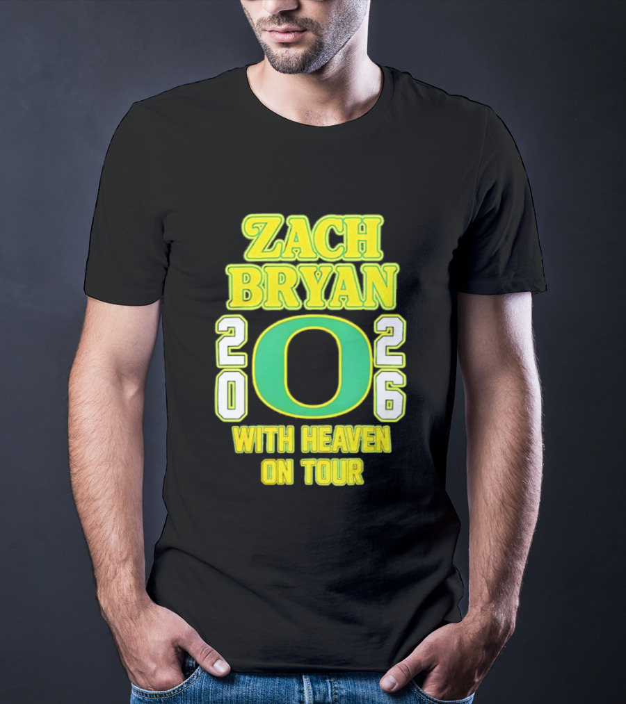 Zach Bryan Oregon 2026 With Heaven On Tour T-Shirt