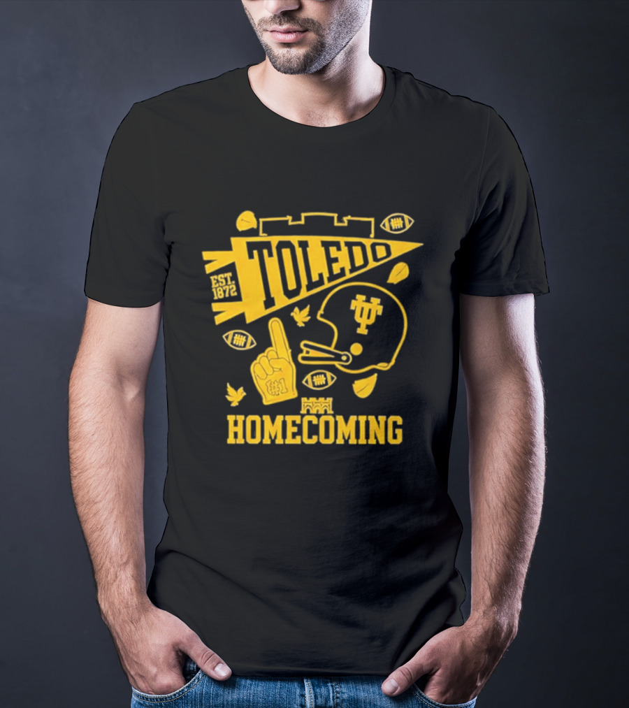 Toledo Homecoming 1872 Football Sports Celebration T-Shirt