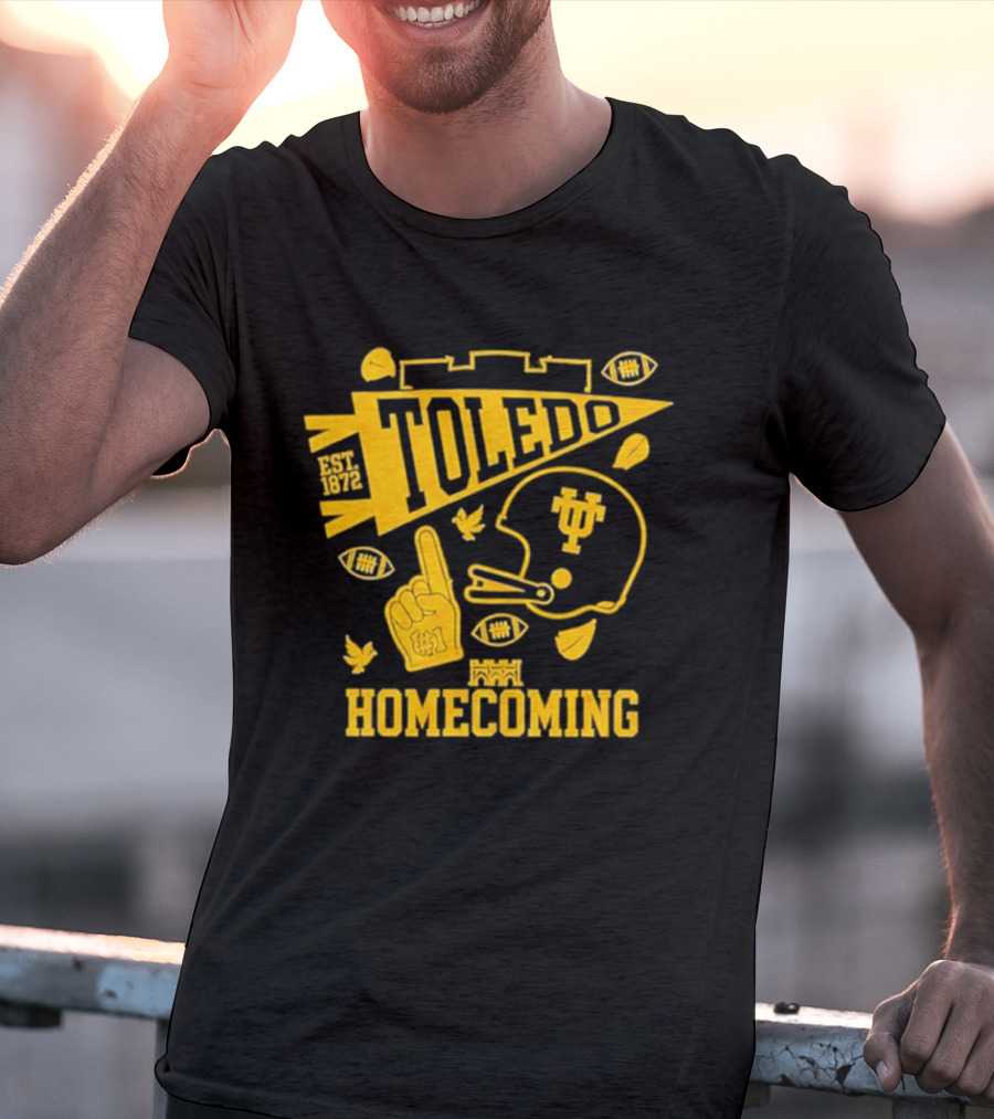 Toledo Homecoming 1872 Football Sports Celebration T-Shirt