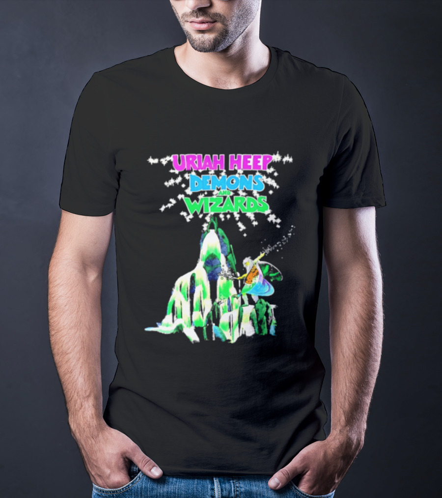 Uriah Heep Demons And Wizards Hard Rock Album Fantasy T-Shirt