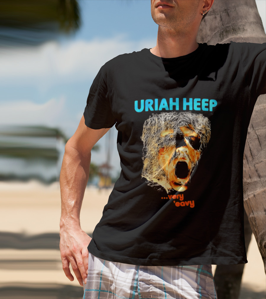 Uriah Heep Very 'Eavy Album Cover Art Hard Rock Music T-Shirt