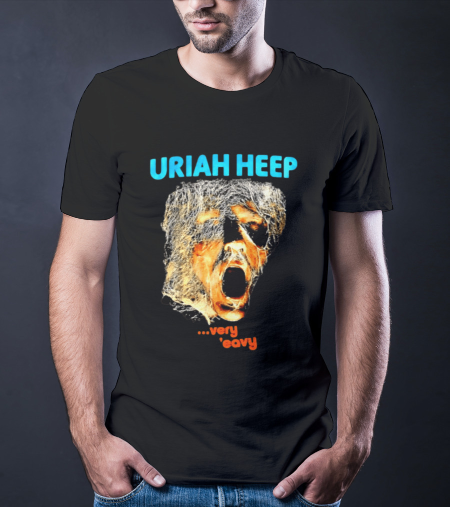 Uriah Heep Very 'Eavy Album Cover Art Hard Rock Music T-Shirt
