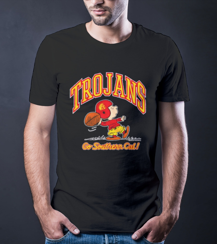 Trojans Peanuts Charlie Brown Go Southern Cal T-Shirt
