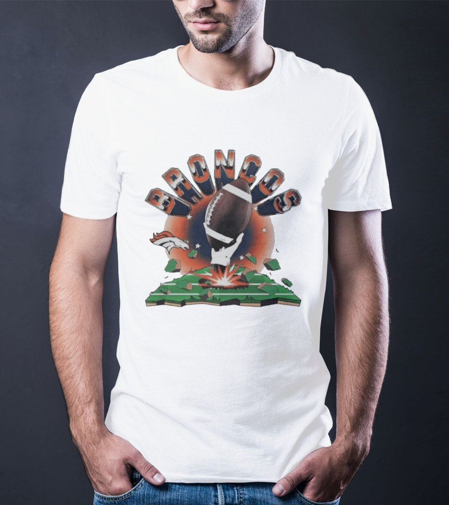 Broncos 2026 Explode Clubhouse Football Burst T-Shirt