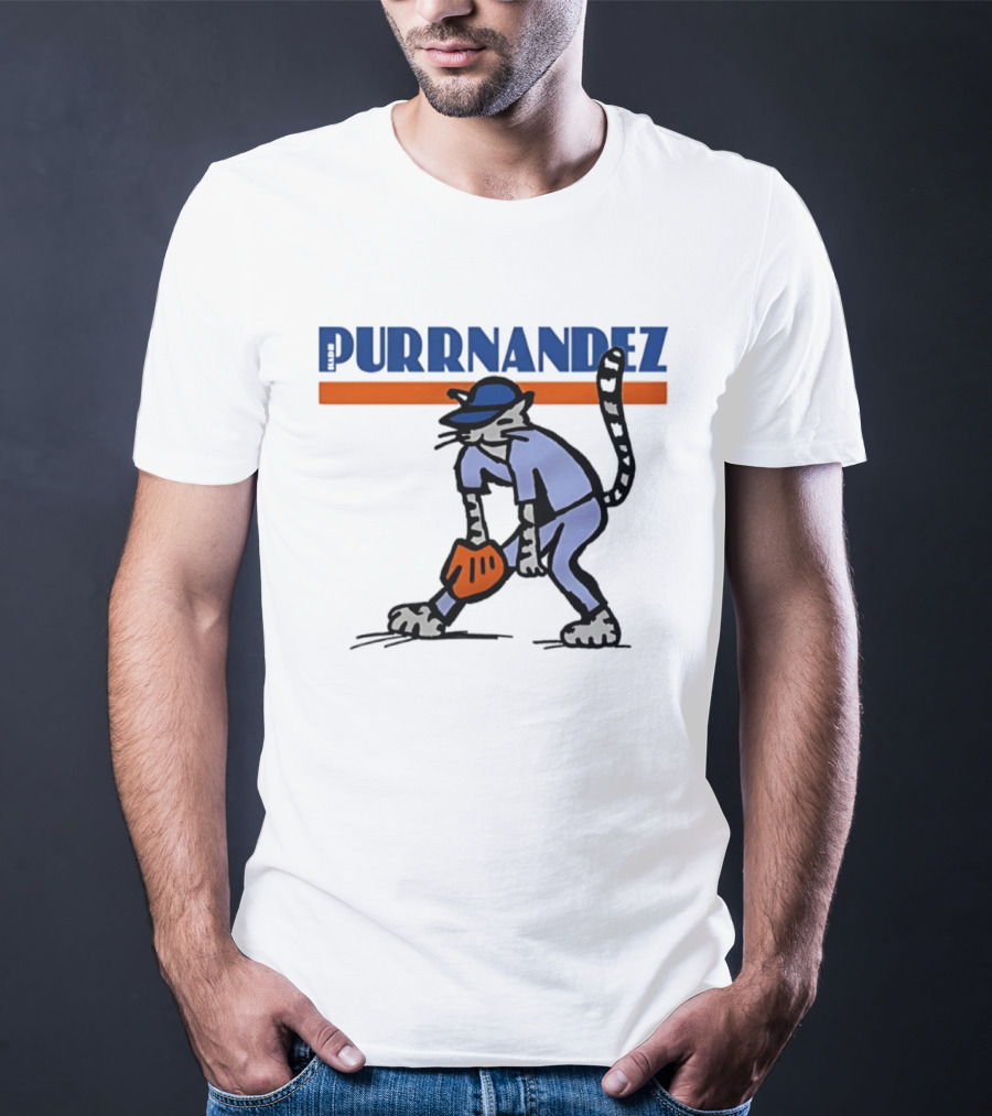 Keith Hernandez Hadji Grounder Purrnandez New York Mets Baseball Cat T-Shirt