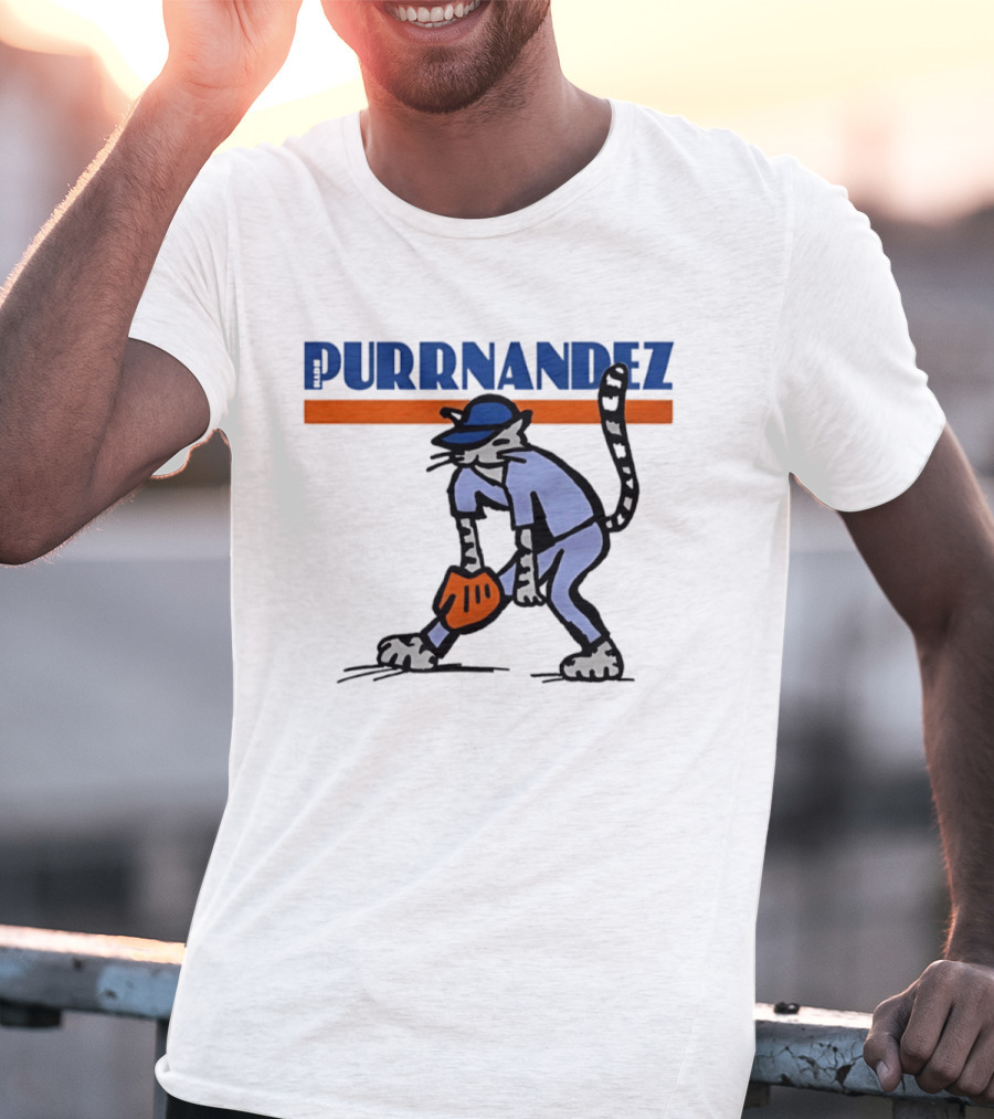 Keith Hernandez Hadji Grounder Purrnandez New York Mets Baseball Cat T-Shirt