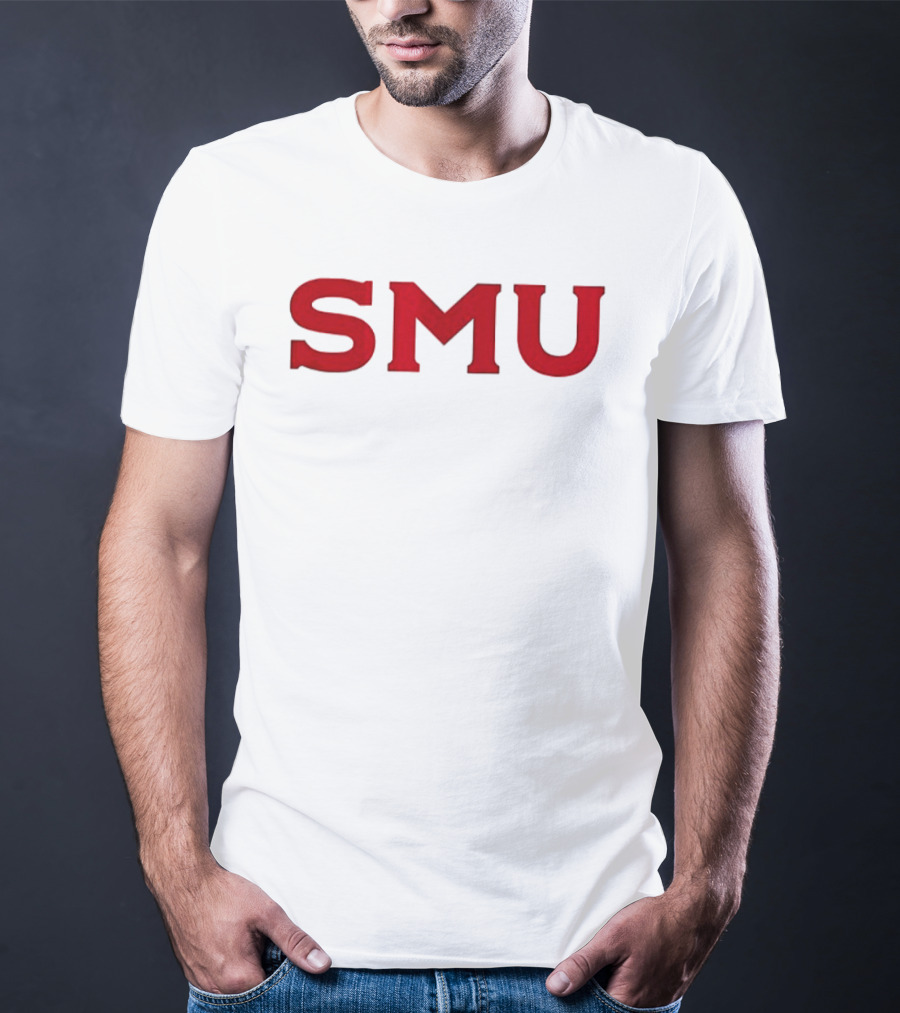 SMU Blue Blood New Blood Football 2 Sided Kevin Jennings T-Shirt