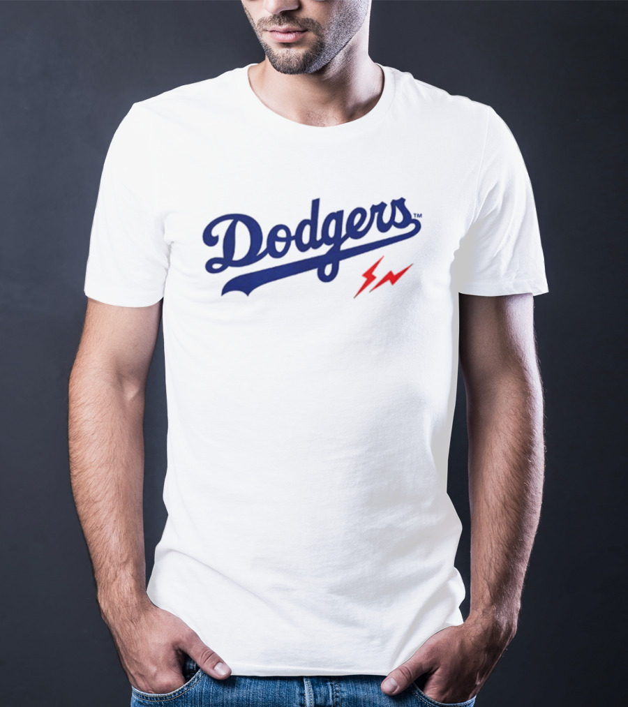 Dodgers 2026 Baseball Two Sided Lightning Bolt Edition T-Shirt