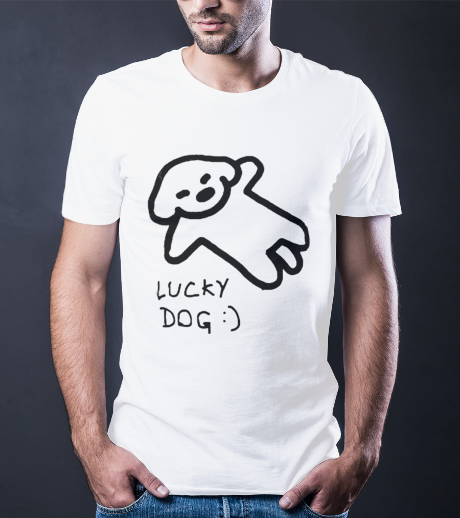Lucky Dog Puppy Wholesome :) Sketch T-Shirt