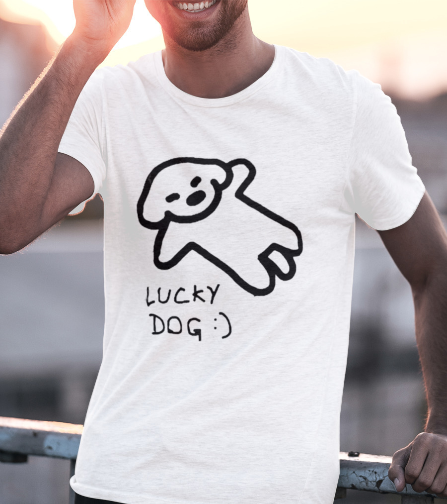 Lucky Dog Puppy Wholesome :) Sketch T-Shirt