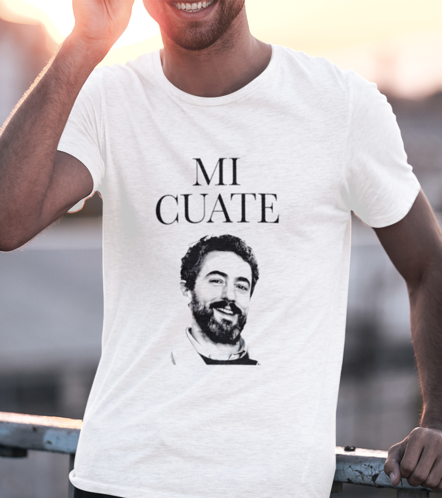 Luis Gerardo Méndez Mi Cuate Retro Black And White T-Shirt