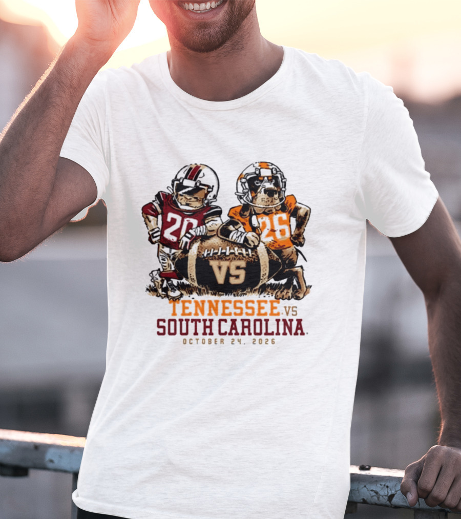 Tennessee Vs South Carolina Football October 24 2026 T-Shirt