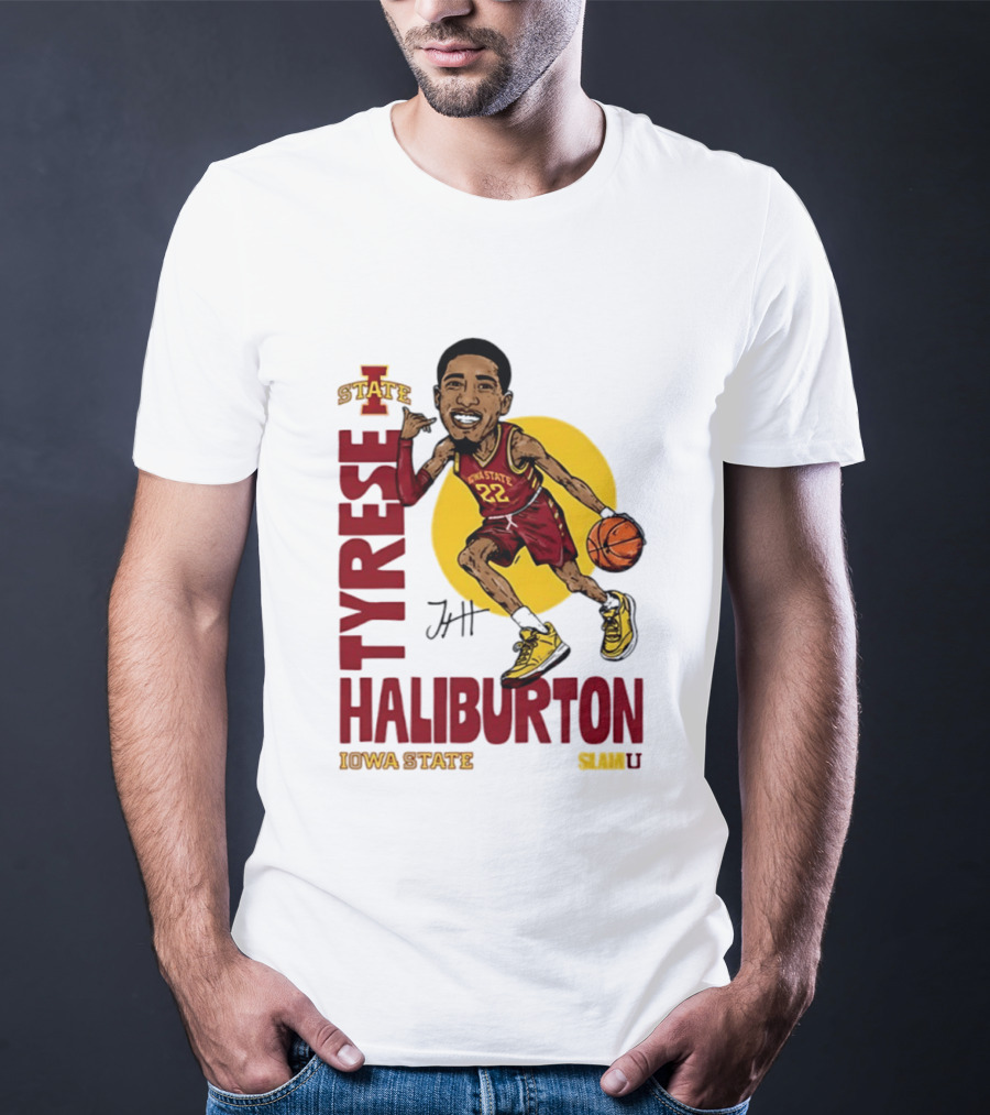 Tyrese Haliburton Iowa State Cyclones Basketball Caricature 22 T-Shirt