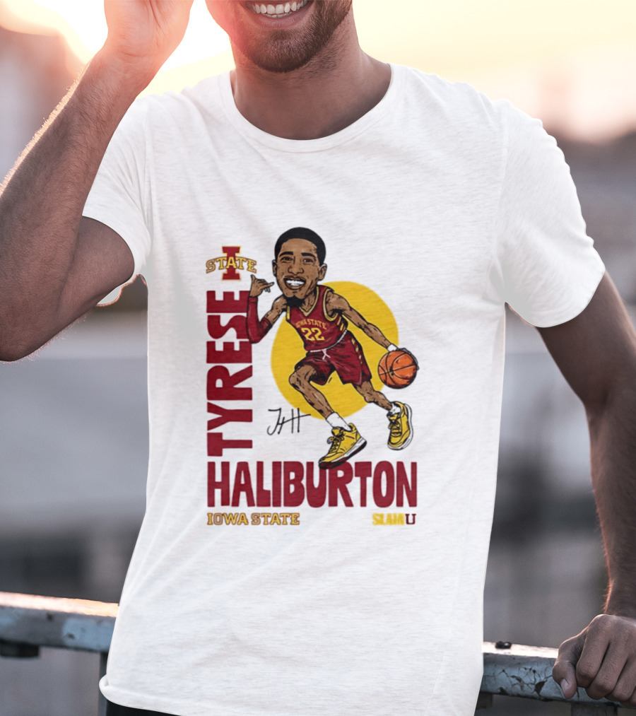 Tyrese Haliburton Iowa State Cyclones Basketball Caricature 22 T-Shirt