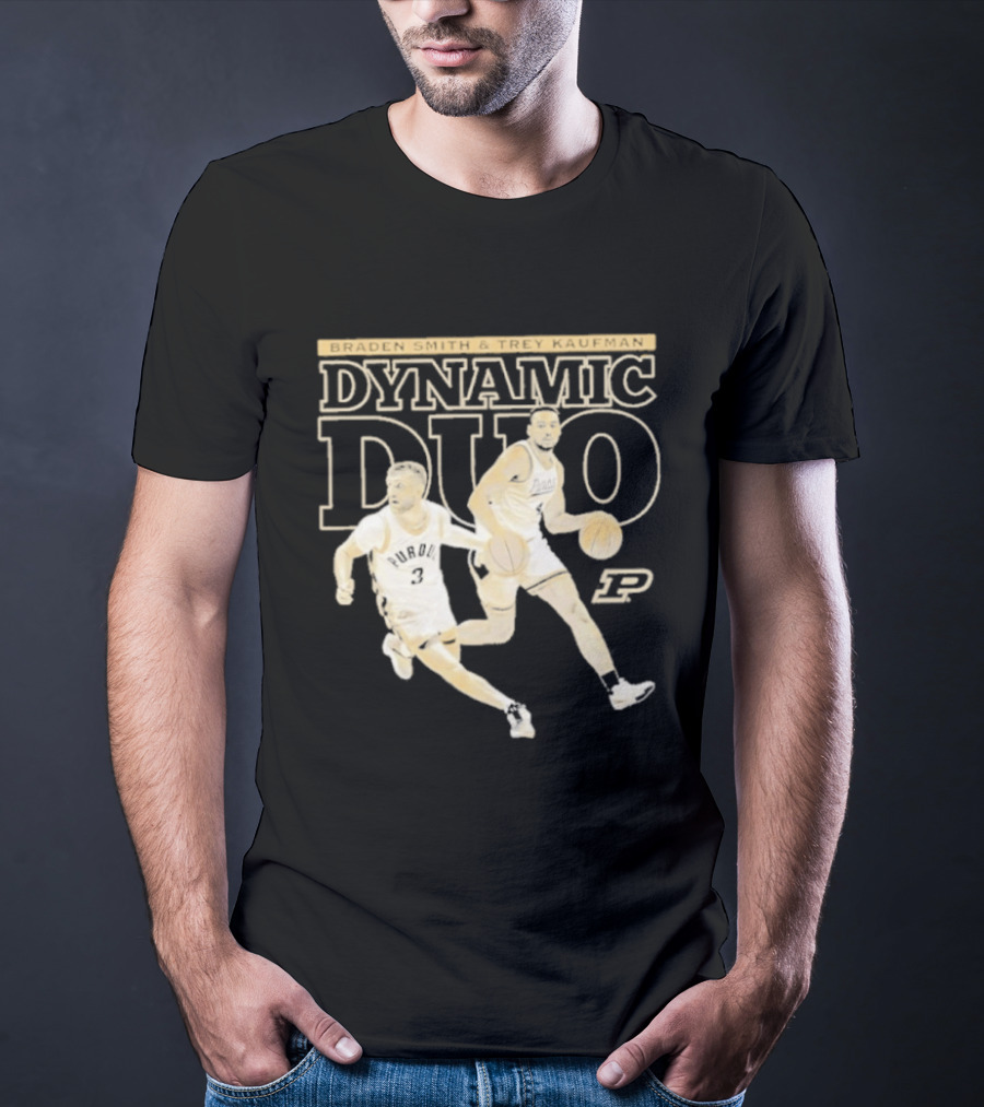 Braden Smith Trey Kaufman Dynamic Duo Purdue Boilermakers NCAA Basketball T-Shirt