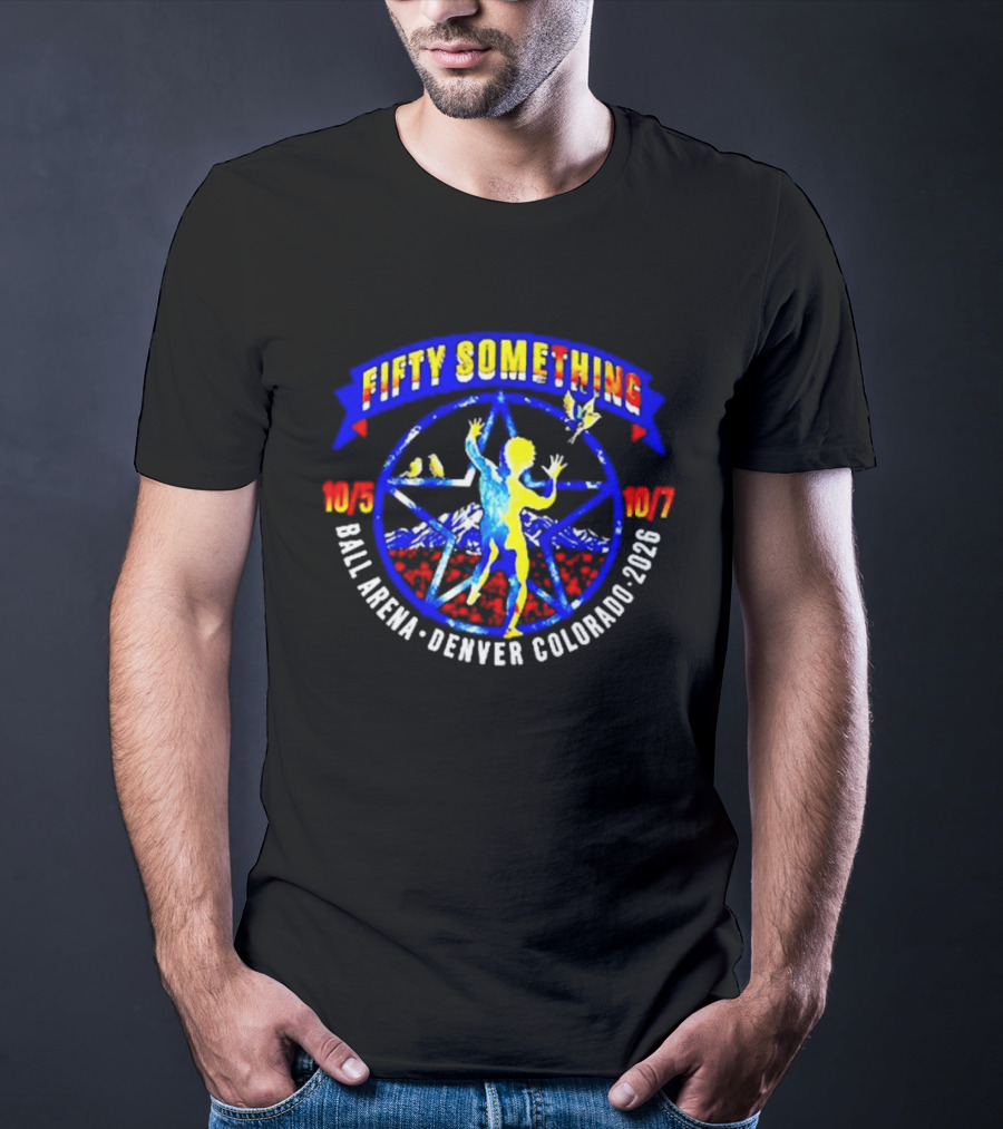 Fifty Something Classic Rush Band Ball Arena Denver Colorado 2026 Concert Tour T-Shirt