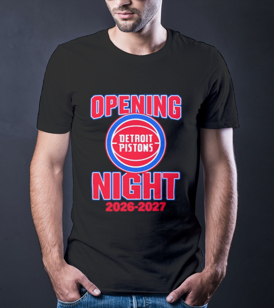 Detroit Pistons Opening Night 2026 2027 NBA Event T-Shirt