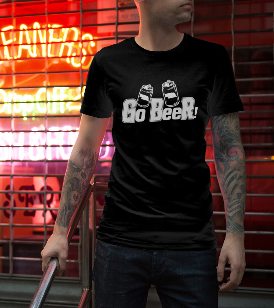 Go BeeR Nebraska Cans Cheers Party T-Shirt