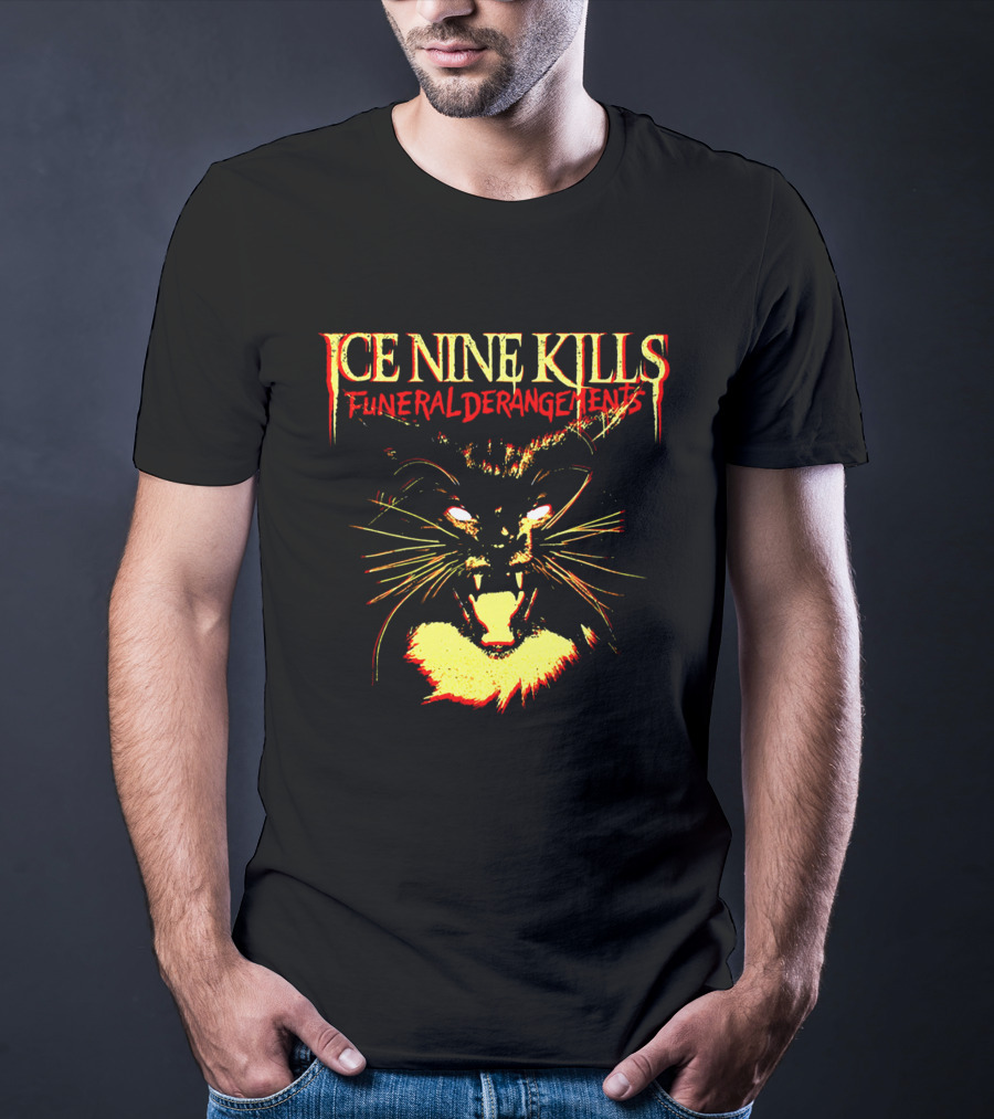 Ice Nine Kills Funeral Derangements Horror Cat T-Shirt