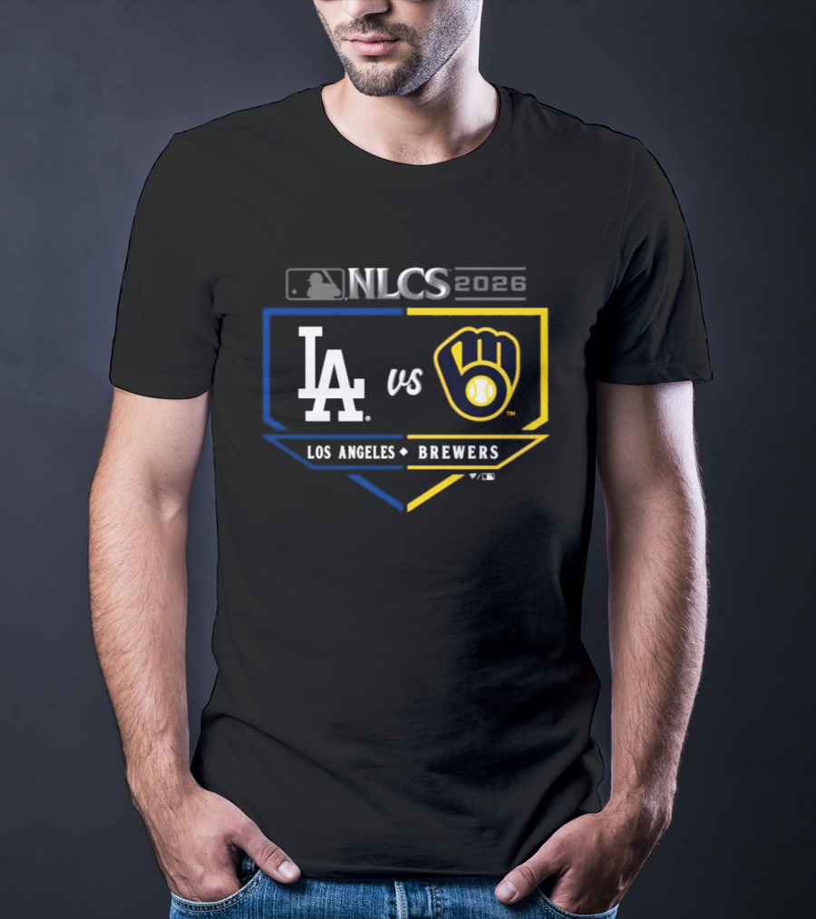 MLB 2026 NLCS Los Angeles Dodgers Vs Milwaukee Brewers Matchup T-Shirt