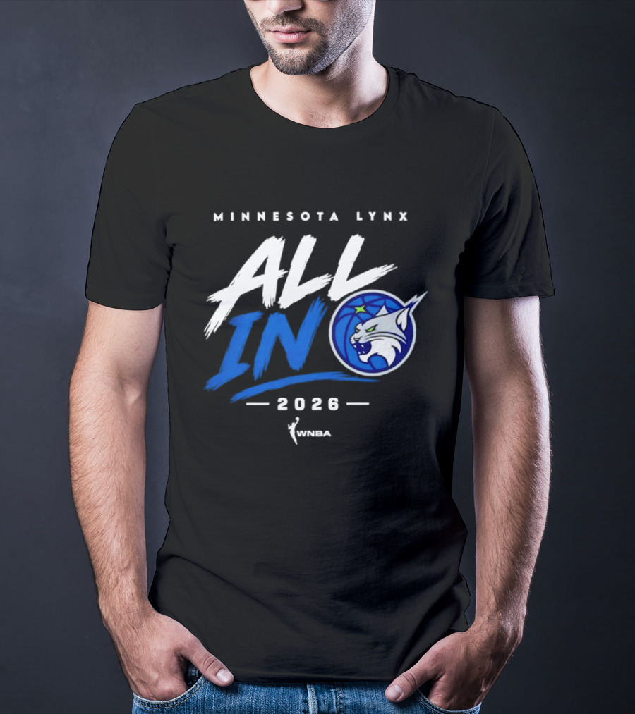 Minnesota Lynx All In 2026 WNBA Team Spirit T-Shirt