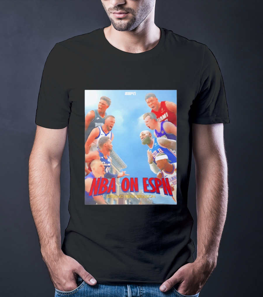 NBA On ESPN Brand New Season 2026 Opening Week Matchups T-Shirt