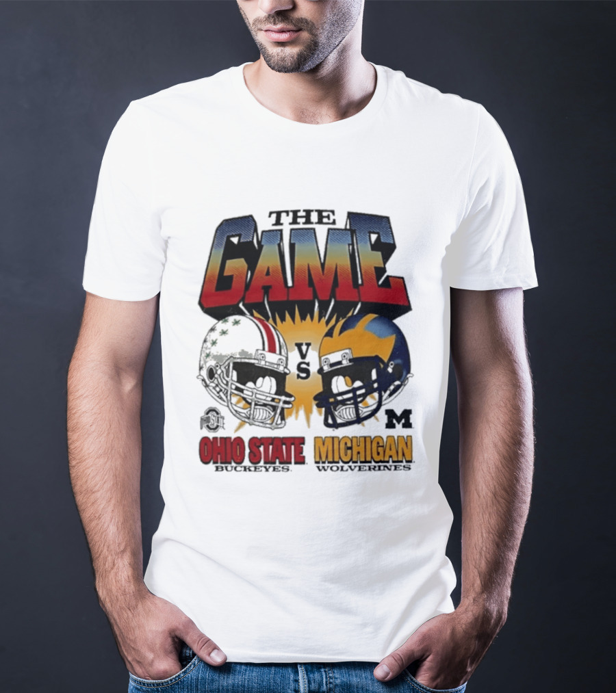 The Game Ohio State Vs Michigan Wolverines Football Rivalry Helmets T-Shirt