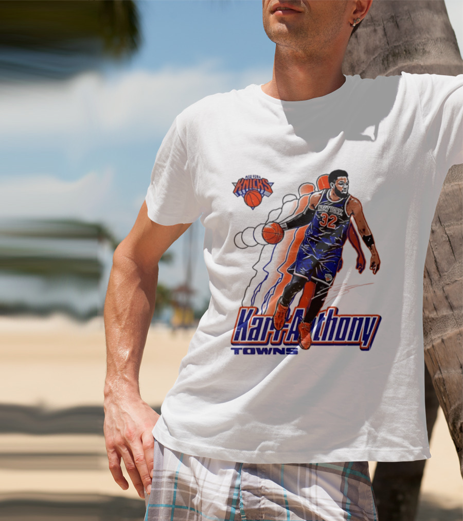Karl Anthony Towns New York Knicks Basketball 32 T-Shirt