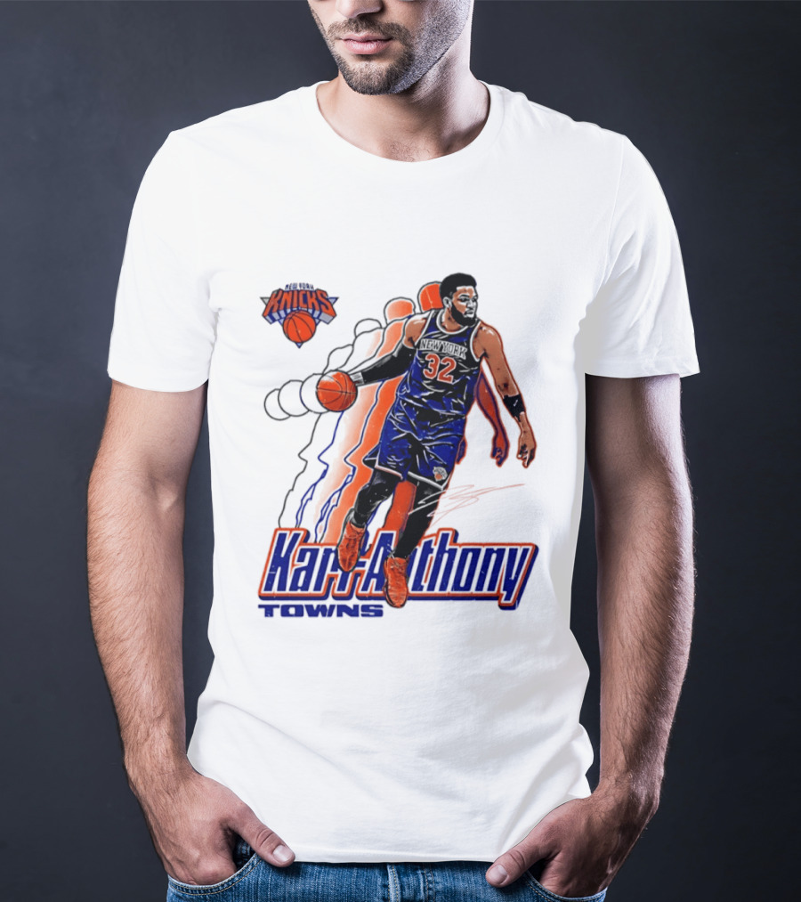 Karl Anthony Towns New York Knicks Basketball 32 T-Shirt