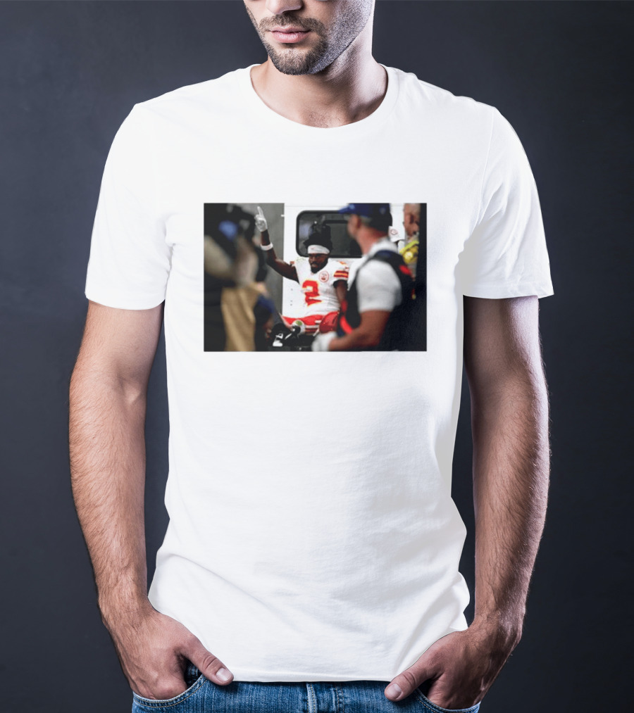Tyquan Thornton Kansas City Chiefs Number 2 On Field Celebration 2026 T-Shirt