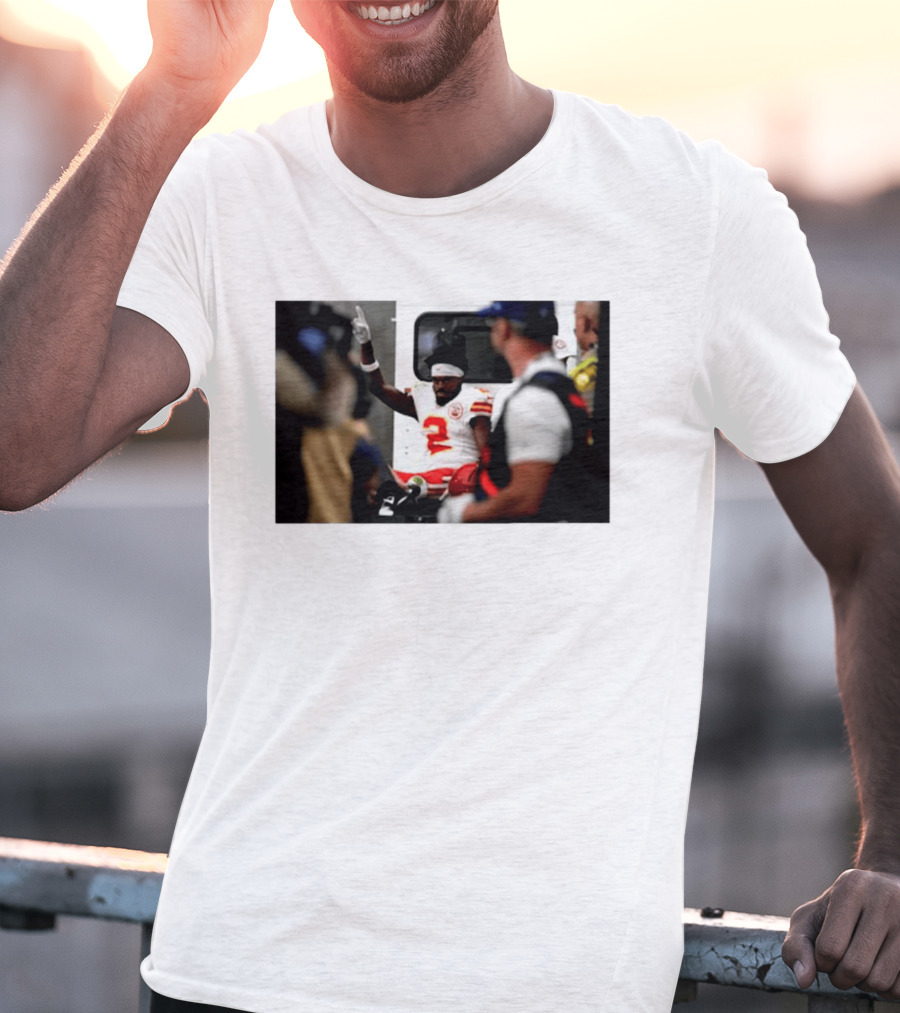 Tyquan Thornton Kansas City Chiefs Number 2 On Field Celebration 2026 T-Shirt