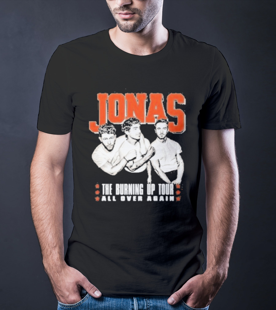 Jonas Brothers The Burning Up Tour All Over Again T-Shirt