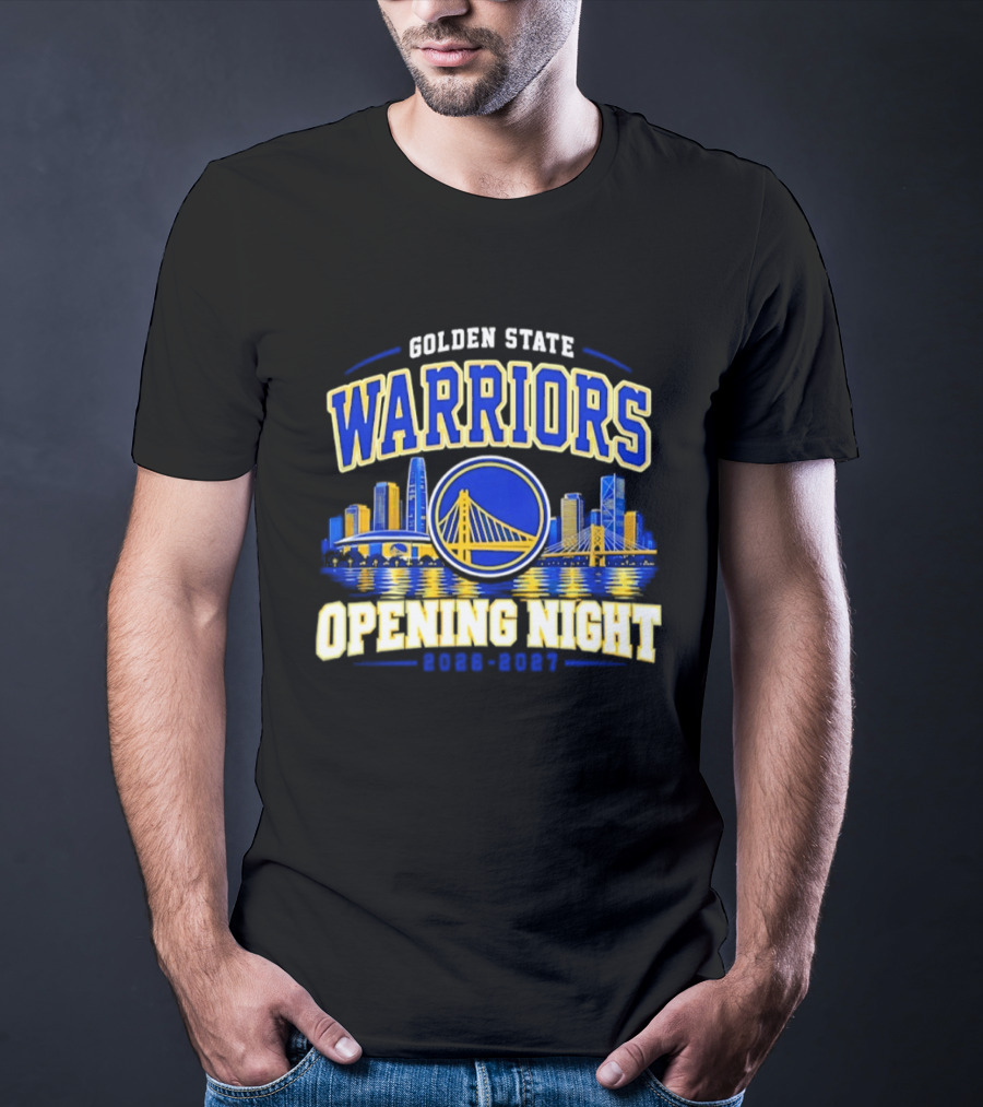 Golden State Warriors Opening Night 2026 2027 City Skyline T-Shirt