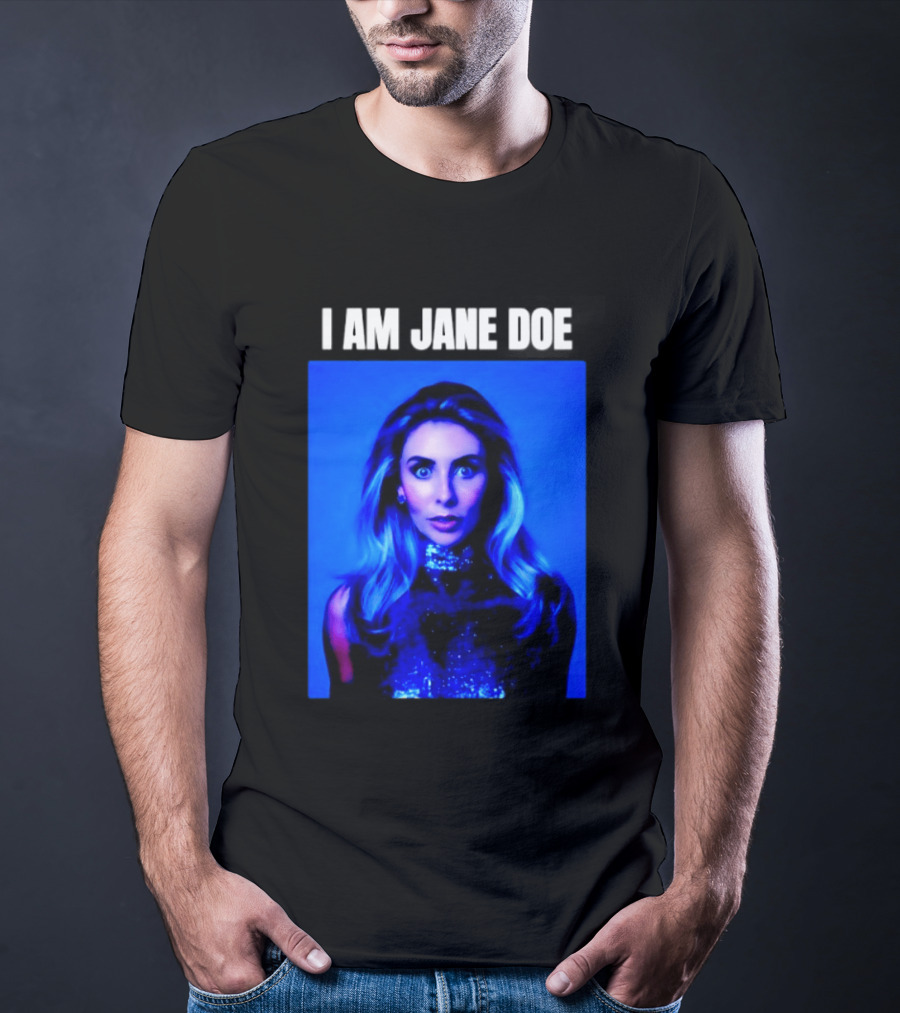 I Am Jane Doe Blue Portrait Mystique T-Shirt