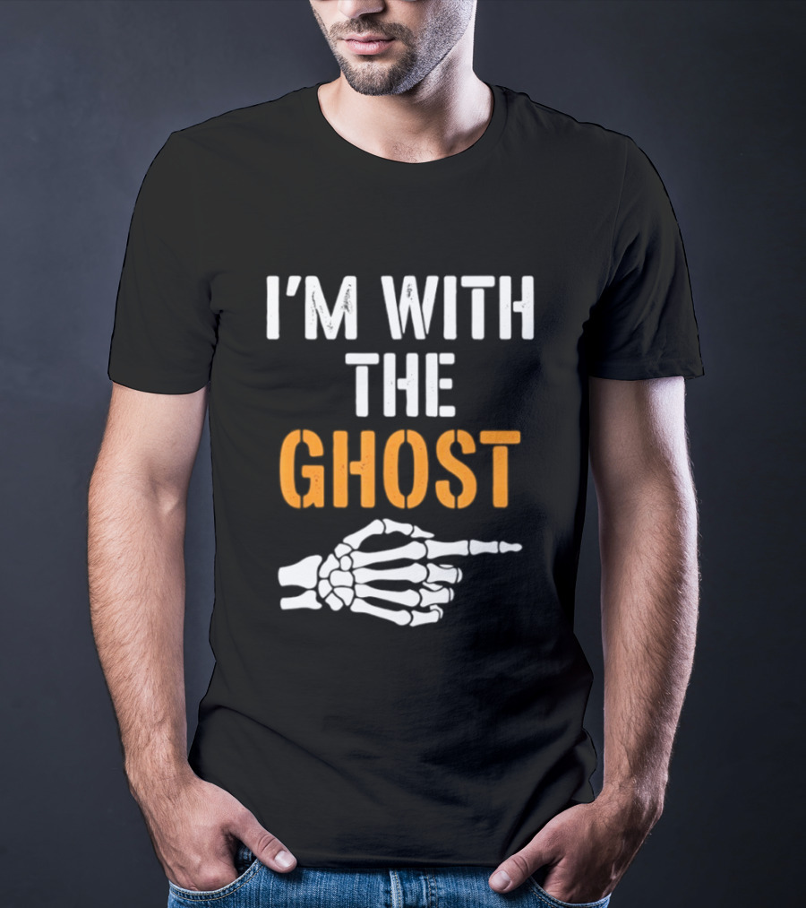 I'm With The Ghost Skeleton Hand Halloween 2026 T-Shirt