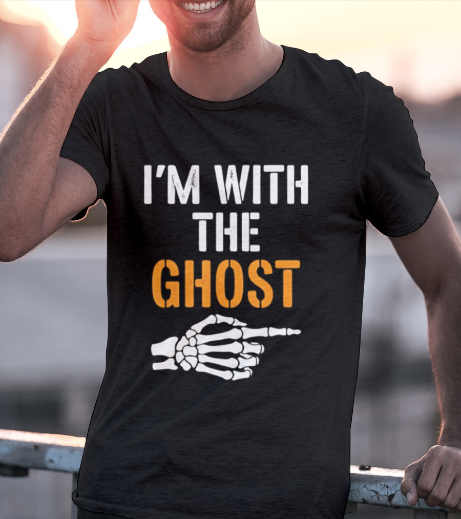I'm With The Ghost Skeleton Hand Halloween 2026 T-Shirt
