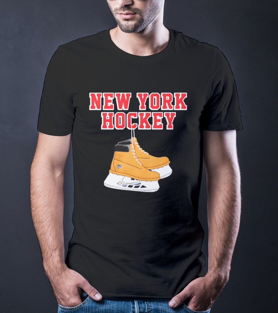 New York Hockey Timberland Ice Skates Ranger T-Shirt