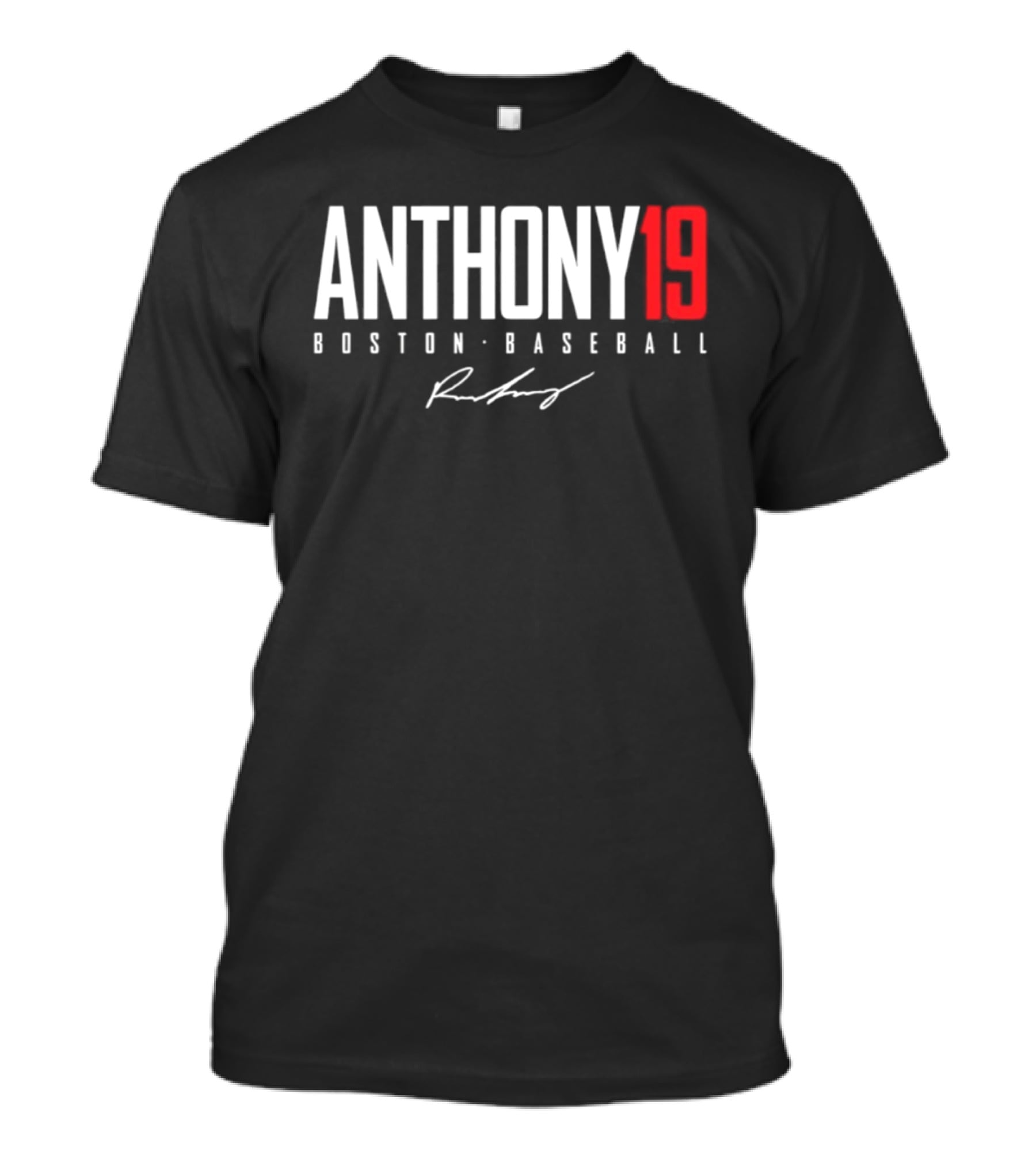 Anthony 19 Boston Baseball Signature T-Shirt