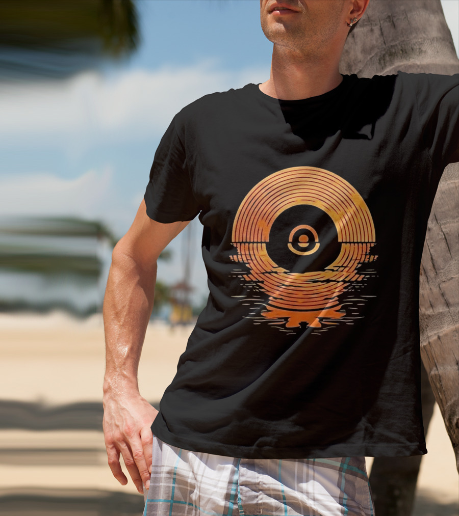 Sunset Vinyl LP Records Reflection Ted Lasso Zelda Southport Tracey Ullman The Departing Lass T-Shirt