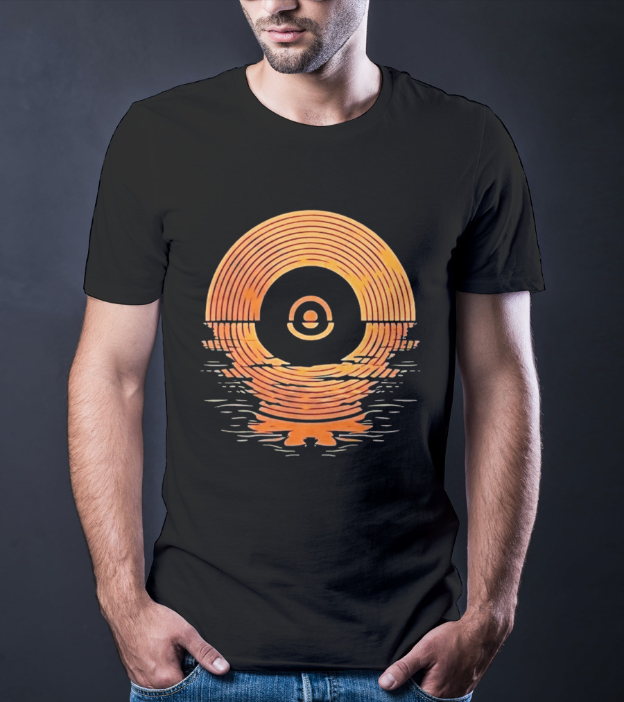 Sunset Vinyl LP Records Reflection Ted Lasso Zelda Southport Tracey Ullman The Departing Lass T-Shirt