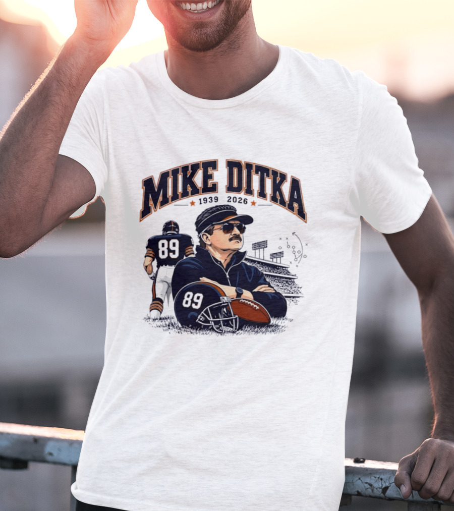 Mike Ditka 1939 2026 Chicago Bears Coach Football Legacy T-Shirt