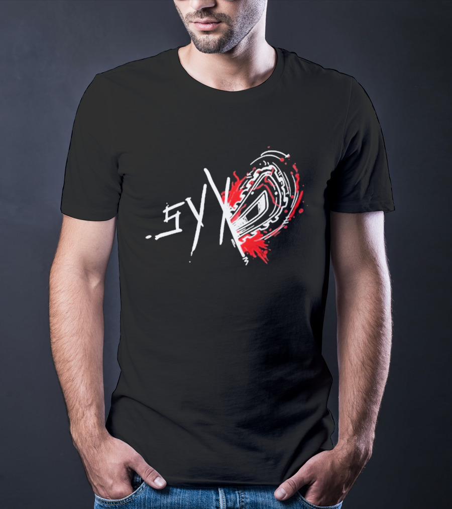 Syx Chainsaw Red Splatter T-Shirt