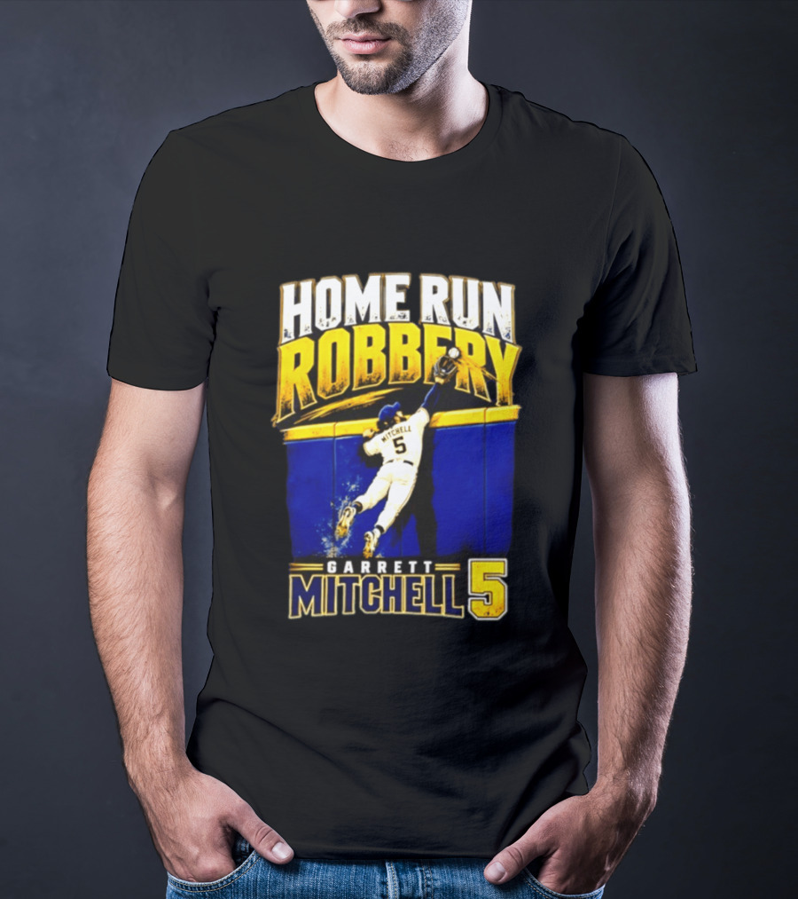 Home Run Robbery Garrett Mitchell 5 Milwaukee Brewers NLCS 2026 T-Shirt