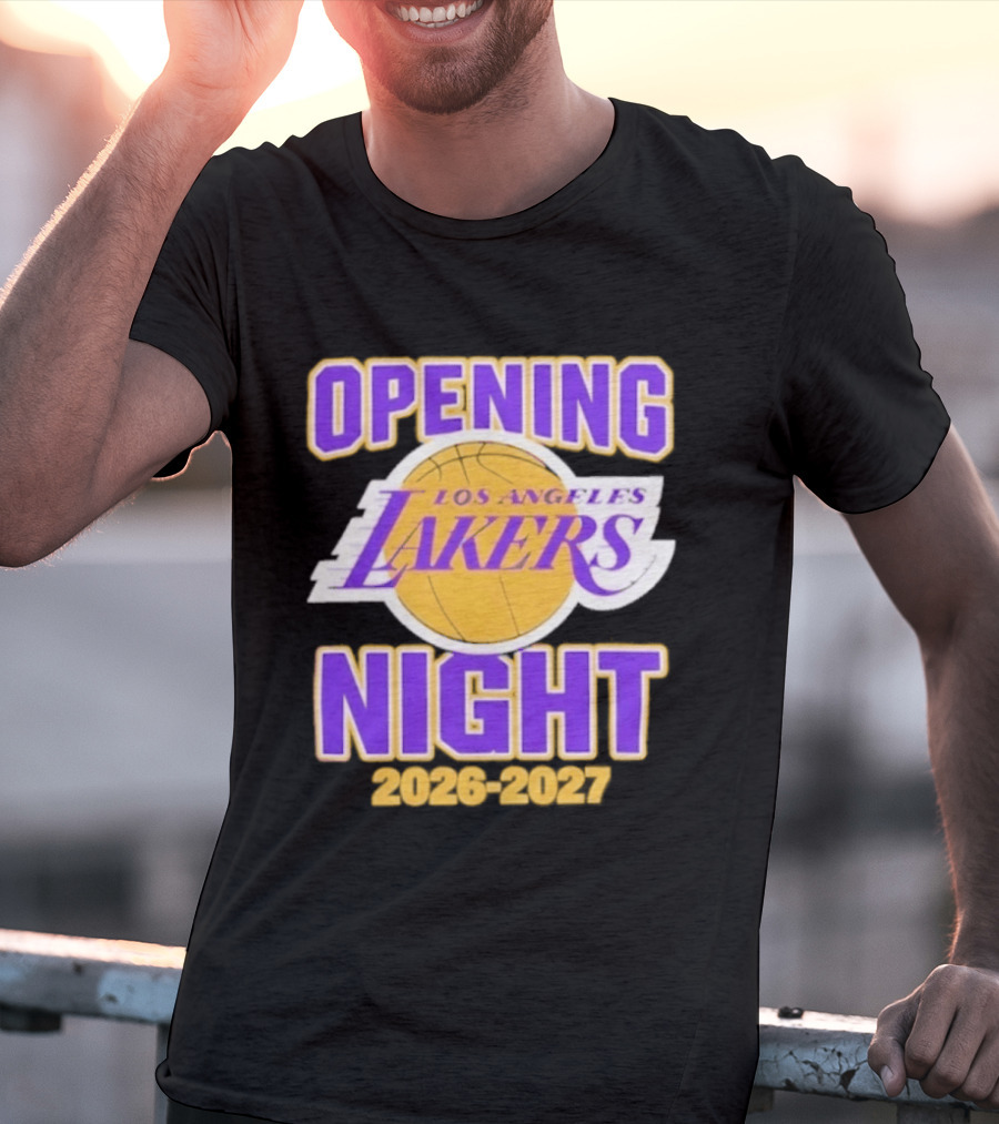 NBA 2026 2027 Opening Night Los Angeles Lakers T-Shirt