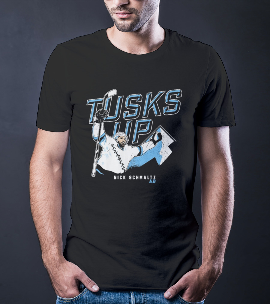 Nick Schmaltz Tusks Up Hockey Celebration T-Shirt