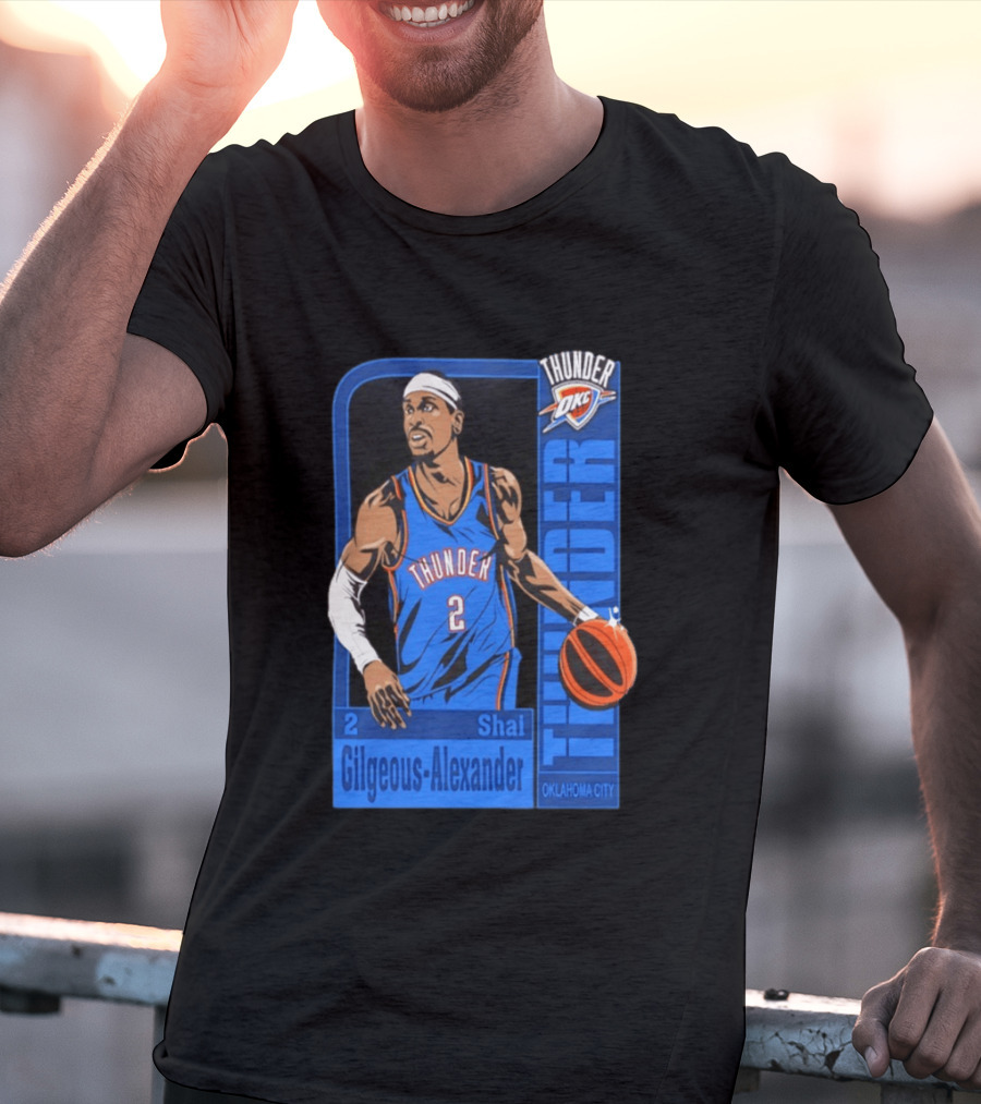 Oklahoma City Thunder Shai Gilgeous Alexander Number 2 NBA 2026 T-Shirt