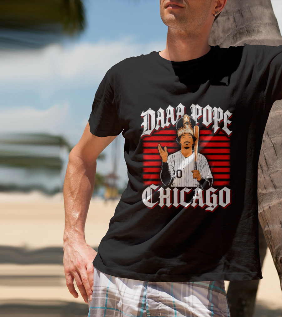 Daaa Pope Chicago White Sox 2026 Postseason Baseball Figure With Bat T-Shirt