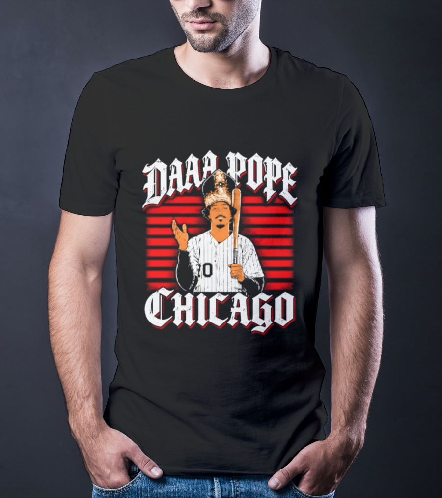 Daaa Pope Chicago White Sox 2026 Postseason Baseball Figure With Bat T-Shirt