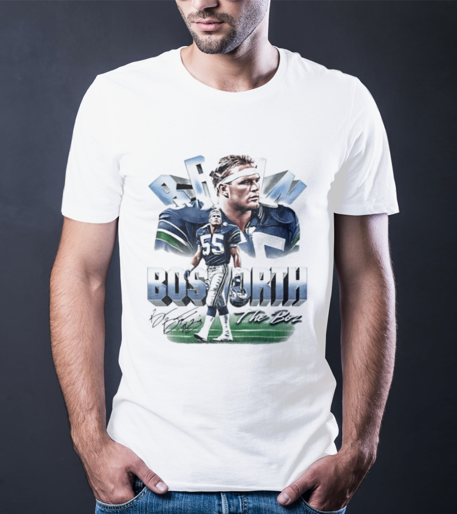 Brian Bosworth Seattle Seahawks The Boz 55 T-Shirt
